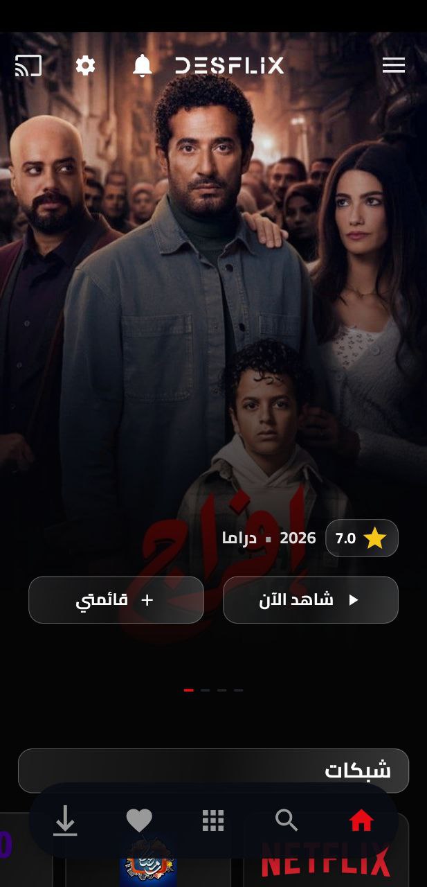 Desflix App Interface